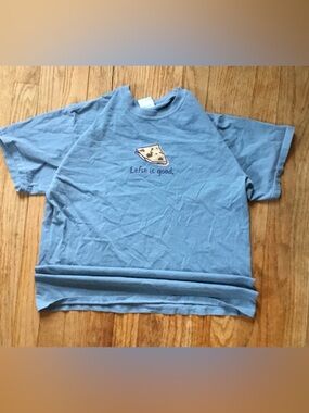 Chromat Kids Light Blue "Lefse is good." Graphic Tee